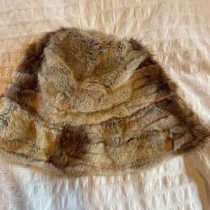 Vintage Rabbit Fur Bucket Hat